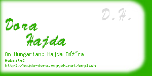 dora hajda business card